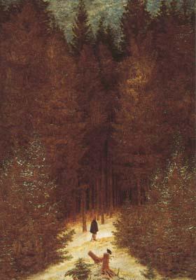 Caspar David Friedrich Chasseur in the Forest (mk10 Spain oil painting art